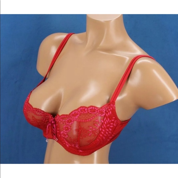 Victoria's Secret Crystal Lace Unlined Demi Bra - Picture 3 of 8